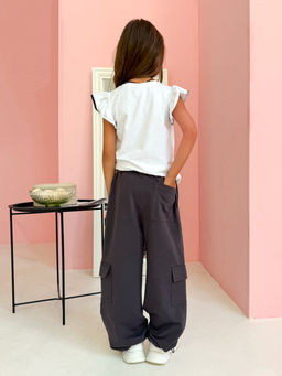 CHILLEASY 140011C-29 Брюки для девочки, Антрацит