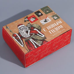 Коробка сборная Новогодняя почта, 20 х 15 х 8 см