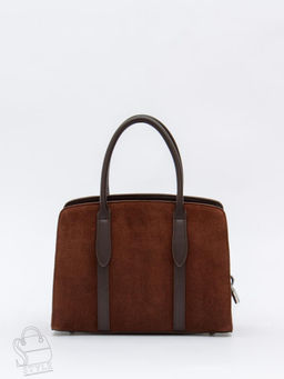 Сумка женская кожаная 8007-1S coffee Velina Fabbiano-Safenta