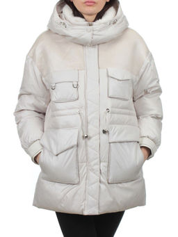 338-X28 LT. BEIGE Куртка зимняя женская (200 гр. холлофайбер)