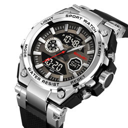 Часы наручные Skmei мужские электронные спортивные 2417silver-black