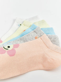 Desenli K?z ?ocuk Patik ?orap 5li