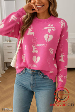 Свитер женский с рисунком - Bruno фото 5