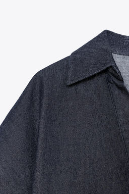 TRF DENIM SHIRT WITH POLO COLLAR - Zara фото 16