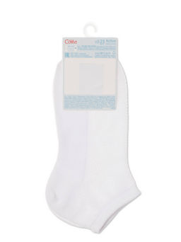 Цена за 2 пары. Носки Короткие CONTE Ультракороткие носки ACTIVE с сеточкой белый - Conte elegant фото 4