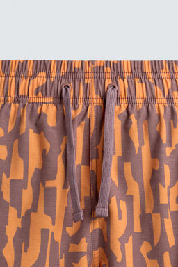 BA?O LARGO ESTAMPADO ABSTRACTO / Naranja - Zara фото 3