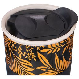 КРУЖКА LEFARD КОФЕМАНИЯ С ПЛАСТ. КРЫШКОЙ И С СИЛ ОБОДКОМ, 450МЛ  фото 4