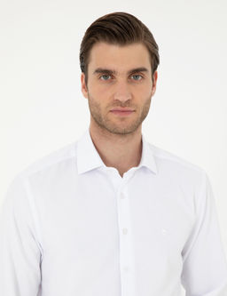 Beyaz Slim Fit Arm_rl_ Uzun Kollu G_mlek - Pierre cardin фото 2