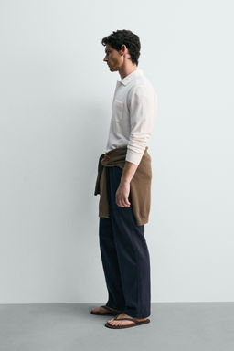 POLO PIQU? REGULAR FIT BOLSILLO / Blanco roto - Zara фото 4