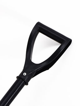 Лопата 400 х 400 мм, пластик, стальной черенок, оцинкованная планка, V-ручка GRADER