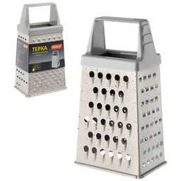 Терка четырехгранная MARMOLADA, окраска: мрамор светлый, высота 15,5 см арт.108300 /MALLONY/  фото 2