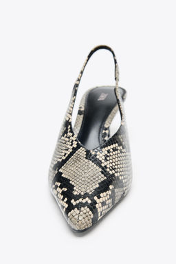 ANIMAL PRINT SLINGBACK SHOES - Zara фото 4
