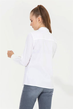 Рубашка женская белая Uzunkol Basic - U.s. polo assn фото 11