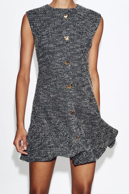 STRUCTURED SKATER DRESS - Zara фото 4