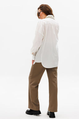 Рубашка NIKVA н531-2 сливочный  фото 6