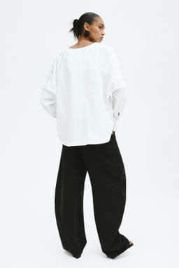 Blusa entallada de algod?n - H&m фото 7