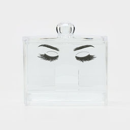 Органайзер для хранения ватных палочек «Глаза», 10.5×9.5 см, прозрачный