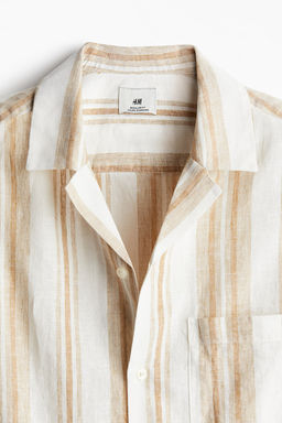 Camisa resort en mezcla de lino Regular Fit - H&m фото 7