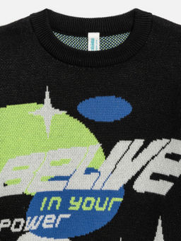 ACOOLA / Джемпер детский для мальчиков Ciro черный  фото 4