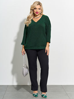 Джемпер 0057-8 темно-зеленый - Dora фото 2