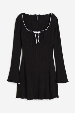 Vestido en punto de canale - H&m фото 6