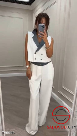 Женский брючный вечерний костюм - Bruno фото 2