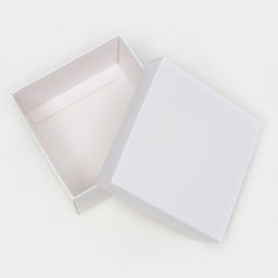 Цена за 5 шт. Коробка подарочная складная, упаковка, крышка - дно, белая, 10×10×5 см
