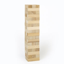 Падающая башня дженга, настольная игра «Березка» макси, 54 бруска