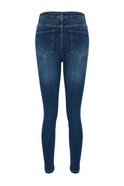 TRENDYOLMILLA Lacivert Yuksek Bel Skinny Jeans TWOAW24JE00068  фото 12