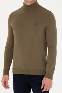 U. S. Polo Assn Мужской базовый свитер цвета хаки - U.s. polo assn фото 6