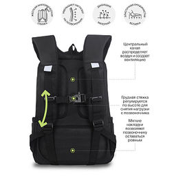 RG-666-3 Рюкзак школьный с обвесом - Grizzly фото 35