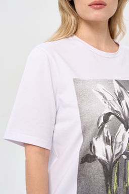 95% хлопок, 5% эластан футболка ирисы, блуза - Prima linea фото 8