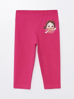 Beli Lastikli Niloya Bask?l? K?z Bebek Tayt