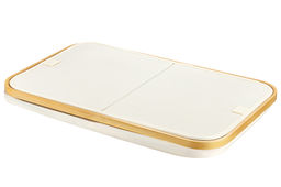 Корзина для белья 54*33*59 см 105 л с 2 отделениями и с 2 крышками, молочная - Elan gallery фото 7