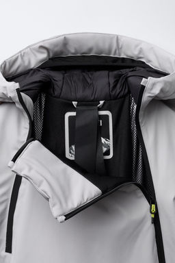 WATER-RESISTANT AND WINDPROOF KANGAROO JACKET RECCO® SYSTEM SKI COLLECTION - Zara фото 8