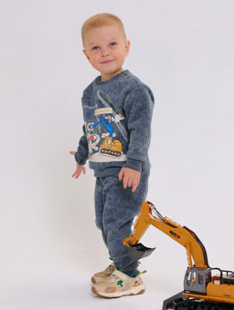 Свитшот(толстовка) с начесом для мальчика Футер - Оптима фото 4