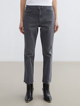 Crop Flare Kad?n Jean Pantolon