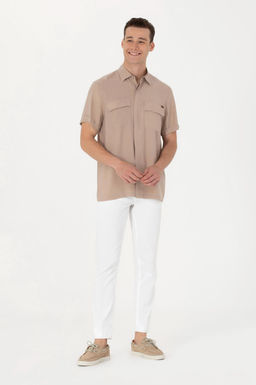 U. S. Polo Assn Мужская рубашка с коротким рукавом Stone - U.s. polo assn фото 18