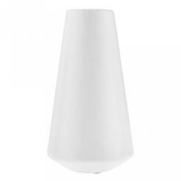 Ваза керамическая "Тунис" 1,8л, д13,5см h25,2см, д/горла - 5,8см, матовая глазурь, цвет - белый, в коробке (Китай)