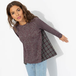 Лонгслив комбинированный, Модный эквивалент (преппи) - Charutti фото 2