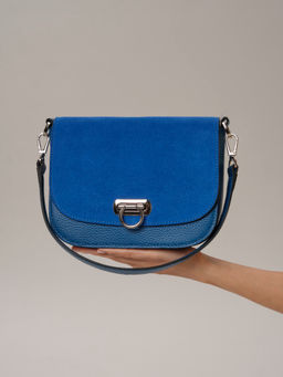 Сумка замшевая Azaro 30741 син.гуашь/сапфир