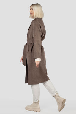 Пальто женское демисезонное (пояс) - El podio фото 3