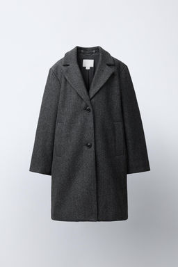 LONG COAT WITH REMOVABLE HOODIE - Zara фото 2