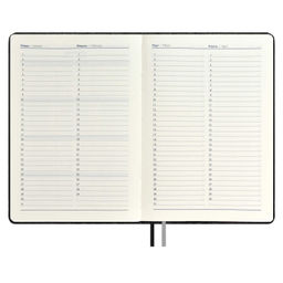 Ежедневник недатированный ESCALADA, А5+, 160 л., арт. 67177/ 10 АЛЛИГАТОР ЧЁРНЫЙ