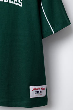 JOGGING T-SHIRT WITH LABEL - Zara фото 4