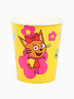 Цена за 2 шт. Стаканы одноразовые «Три Кота. Праздник для котят», набор 6 шт.