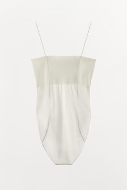 FITTED BODYSUIT WITH STITCHING - Zara фото 5