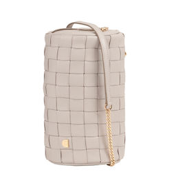 Итальянская кожаная сумка DuDu Bags серии Abigail | жемчужный серый - Dudubags фото 3