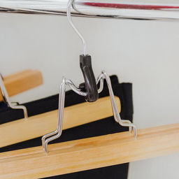 Плечики-зажим для брюк и юбок Доляна, 2516 см, светлое дерево  фото 18