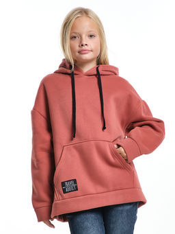 Худи one size с начесом UD 8018 терракот - Mini maxi фото 6